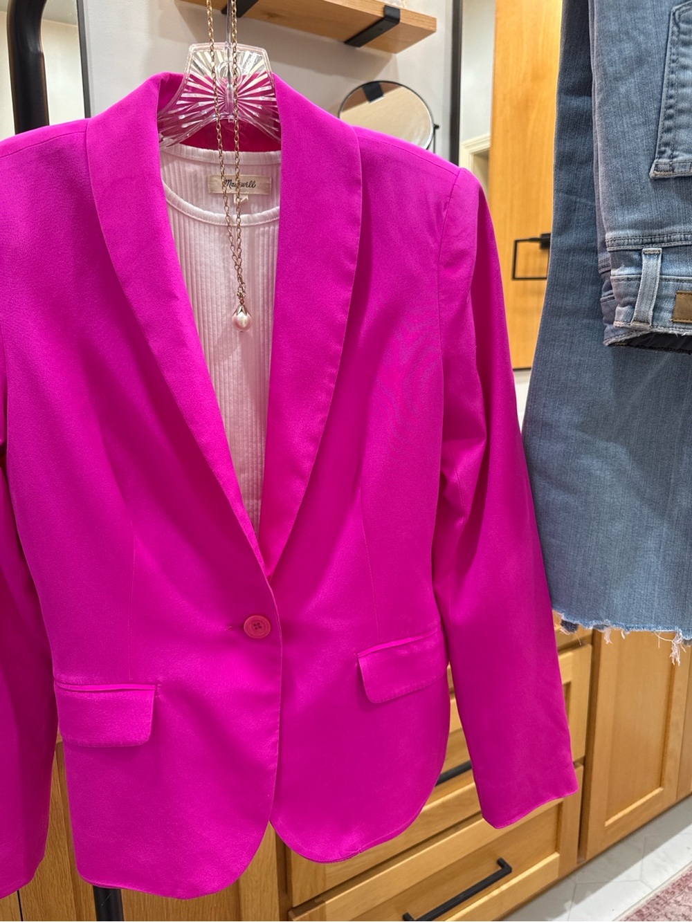 Lilly Pulitzer Hot Pink 100% Silk Blazer Size 4 Barbiecore Career Jacket